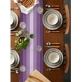 thumbnail image 5 of Hokiten Table Runners 72 Inches Long Dress Scarves, Geometric Purple, Farmhouse Kitchen/Dining Table Runner, Coffee Tablerunners, Solid Ombre Geometric Modern Stripe 16x72 Inch, 5 of 7