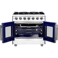 thumbnail image 3 of Forno Massimo 36-Inch Freestanding French Door Gas Range, 6 Burners, Convection Oven, Energy Efficient, 3 of 3