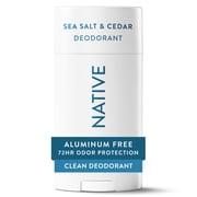 Native Deodorant for Women & Men, Aluminum Free, Sea Salt & Cedar, 2.65 oz