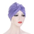 thumbnail image 2 of Travelwant Stretchy Turban Cap Head Cover Chemo Head Wraps Bennie Twisted India's Hat for Women Girl, 2 of 7