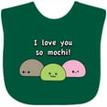 thumbnail image 3 of Inktastic I Love You So Mochi Boys or Girls Baby Bib, 3 of 4
