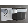 thumbnail image 1 of Soporte de pared autoadhesivo para secador de pelo y plancha, con espacio de almacenamiento, ABS, para cepillos y accesorios de peinado, adhesivo fuerte con clip de silicona para cable., 1 of 5