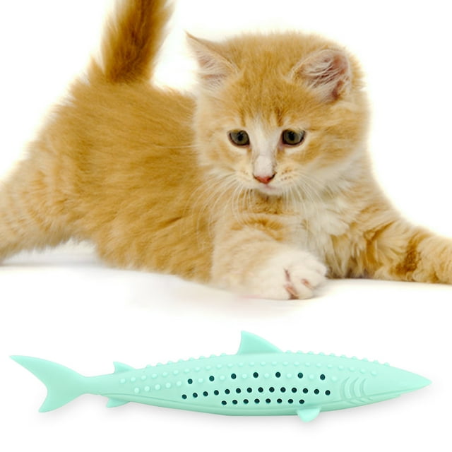 Jouet Molaire pour Chat, Jouet en Silicone pour Chat avec Herbe à Chat Design de Pointe