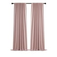 thumbnail image 2 of Btomtd 2pcs Elegant Curtain Panel Pair, Layering Overlay Curtains for Bedroom Window, Blackout Curtains for Sophisticated Look - 39.37"x51.18", Pink, 2 of 8