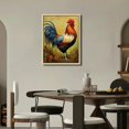 thumbnail image 4 of Nawypu  Rooster Kitchen Decor Chicken Wall Art Picture on Canvas Farmhouse Decorations for Home Framed, 4 of 4