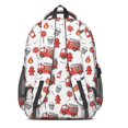 thumbnail image 3 of Fireman and Sign White Pattern Cute School Backpack Bag with Padded Back and Adjustable Shoulder Straps 16.9 X 12.6 X 5.9 Inches, 3 of 5