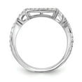 thumbnail image 2 of Solid 14k White Gold Engagement Lab Grown Diamond Wedding Band Ring Size 5 (.6 cttw.), 2 of 8