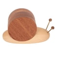 thumbnail image 4 of Wood Coasters, Snail Appearance Exquisite Drink Coasters Multipurpose  for Restaurant, 4 of 8