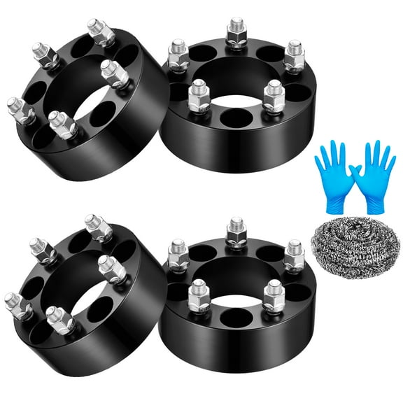 SPEEDWOW 2 inch 5x114.3mm Wheel Spacers for Jeep Wrangler Cherokee, for Ford Galaxie 500 Mustang, 82.5mm Bore & 5 Lug Wheel Adapters 1/2x20 Studs & 5x4.5 HubCentric, 4PCS