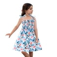thumbnail image 4 of Fvwitlyh Little Girls Sleeveless Dresses Spaghetti Strap A-line Toddler Girls Dresses Summer Beach Dress 12M-6T, 4 of 5