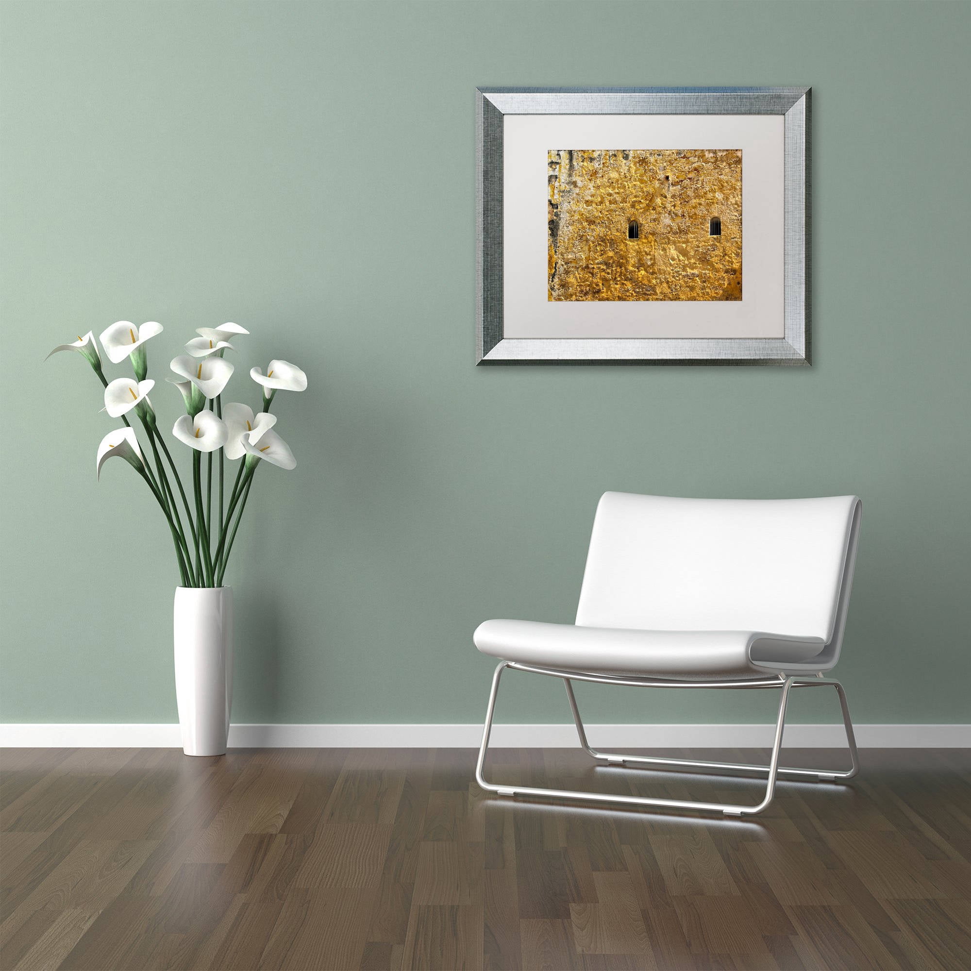 Trademark Fine Art "Castillo de San Felipe del Morro 17" Canvas Art by CATeyes, White Matte, Silver Frame