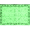 thumbnail image 1 of Ahgly Company Indoor Rectangle Abstract Emerald Green Modern Area Rugs, 3' x 5', 1 of 4