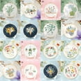 thumbnail image 4 of Fashion Multi-Color Flowers Plants Pattern Painting Home Decoration Handmade Embroidery Starter Kit Embroidery Cross Stitch DIY 5, 4 of 8