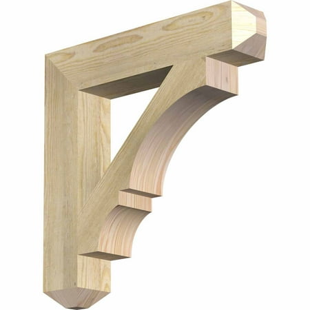 

Ekena Millwork 4 W x 20 D x 24 H Balboa Craftsman Rough Sawn Bracket Douglas Fir