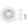 thumbnail image 2 of Ceiling Fan With Light, 36W Bladeless Fan Chandelier Light 9.8inch Low Noise Dimmable LED Fan Lamp Summer Remote Control Bedroom Lamp, 2 of 8
