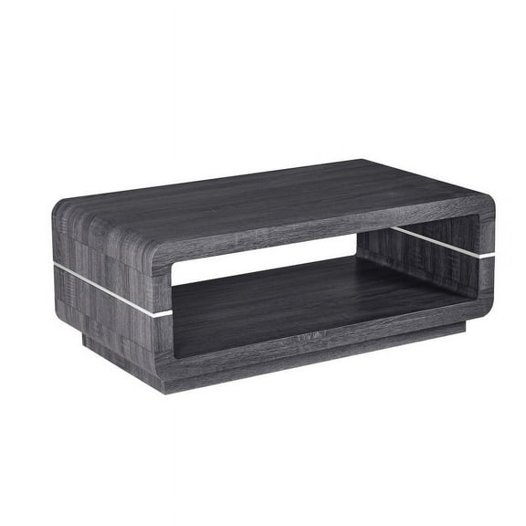 Modern Walnut Wood Coffee Table