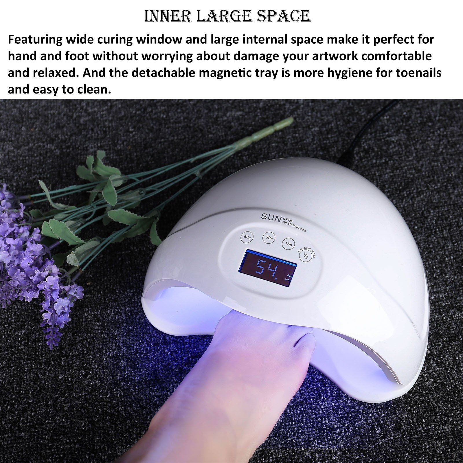 Tagital 48W LED UV Nail Lamp Light professional Curing Lamps for Fingernail & Toenail