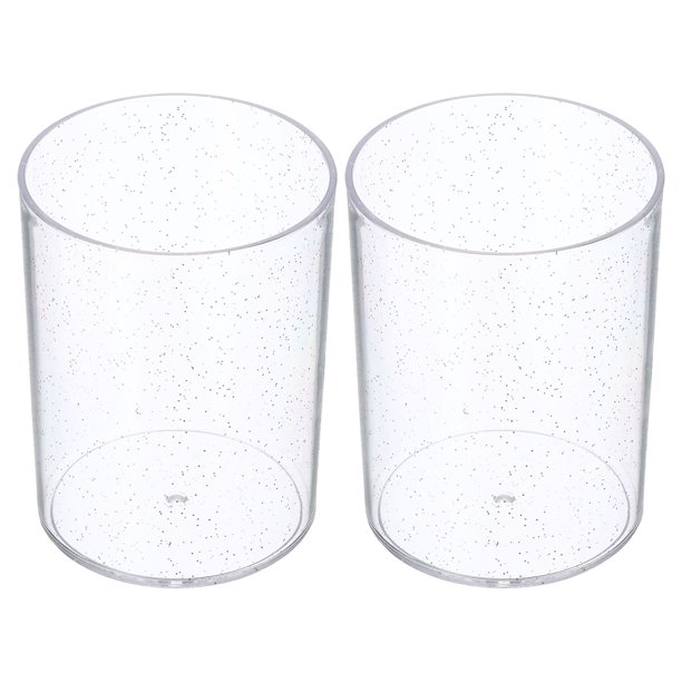 Uxcell Acrylic Pencil Holder, Clear Makeup Brush Holder Round Desktop