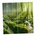 thumbnail image 3 of Juego de 2 cortinas opacas 3D con aislamiento térmico para ventana, 165 x 14 cm Bosque verde, 3 of 8