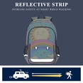 thumbnail image 5 of FORMRS School Backpack 17" Student Travel Bag with Laptop Compartment, Retro Blue Rainbow, 5 of 7