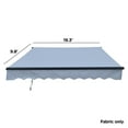 thumbnail image 3 of ALEKO Fabric Replacement for 20 x 10 feet Retractable Patio Awning Silver Gray, 3 of 8