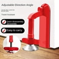 thumbnail image 2 of Door Stopper Alarm with 80dB Door Jammer, Under Door Security Device Red for Travel, Dorm, 2 of 16