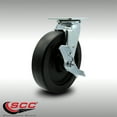 thumbnail image 2 of 8 Inch Stainless Steel Polyolefin Swivel Caster with Roller Bearing and Brake, 2 of 2