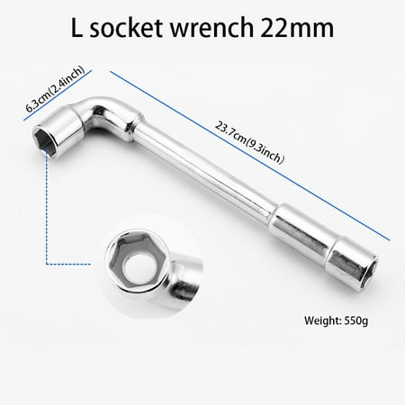 

Socket Wrench L Type L Type Elbow With Hole Auto Repair J Furniture Decoration Maintenance Tools 7 Type Hexagonal Double-headed Socket Wrench