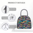 thumbnail image 4 of Disketp Colorful Carp Streamer Bolsa Térmica para Almuerzo, Lonchera con Abertura Amplia y Gran Capacidad, Organizador Reutilizable para Mujeres, Hombres y Adultos, 4 of 6