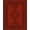 Red, Pattern 2, variant on Design&I 8'x10' Washable Area Rug Rich Terracotta Geometric Elegance Intricate Symbols and Borders Design for Dining Room, Large Office, Lounge, Snag-Free