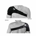 thumbnail image 4 of Support de Manchette de Rotateur d'Épaule pour des Hommes et des Femmes pour la Prévention de Blessure, Joint d'Ac Disloqué, Arthrite, Tendinite avec la Sangle Réglable, Coussin de Pression, 4 of 7