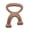 A002- Coffee, variant on Indestructible Dog Toys for Aggressive Chewers,Interactive Dog Toys for Boredom,Dog Teeth Bone,1 Pack