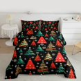 thumbnail image 2 of Manfei Christmas Tree Bedding Comforter Set 2pcs for Kids Children,Xmas Snowflakes Twin Comforter Sets Microfiber,Festival Theme Breathable Bedding Set,Lightweight Room Decor,Reversible, 2 of 8