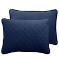 thumbnail image 4 of Juego de colchas reversibles dobles Easy-Going de 173 x 224 cm, color azul marino y marfil, 4 of 7