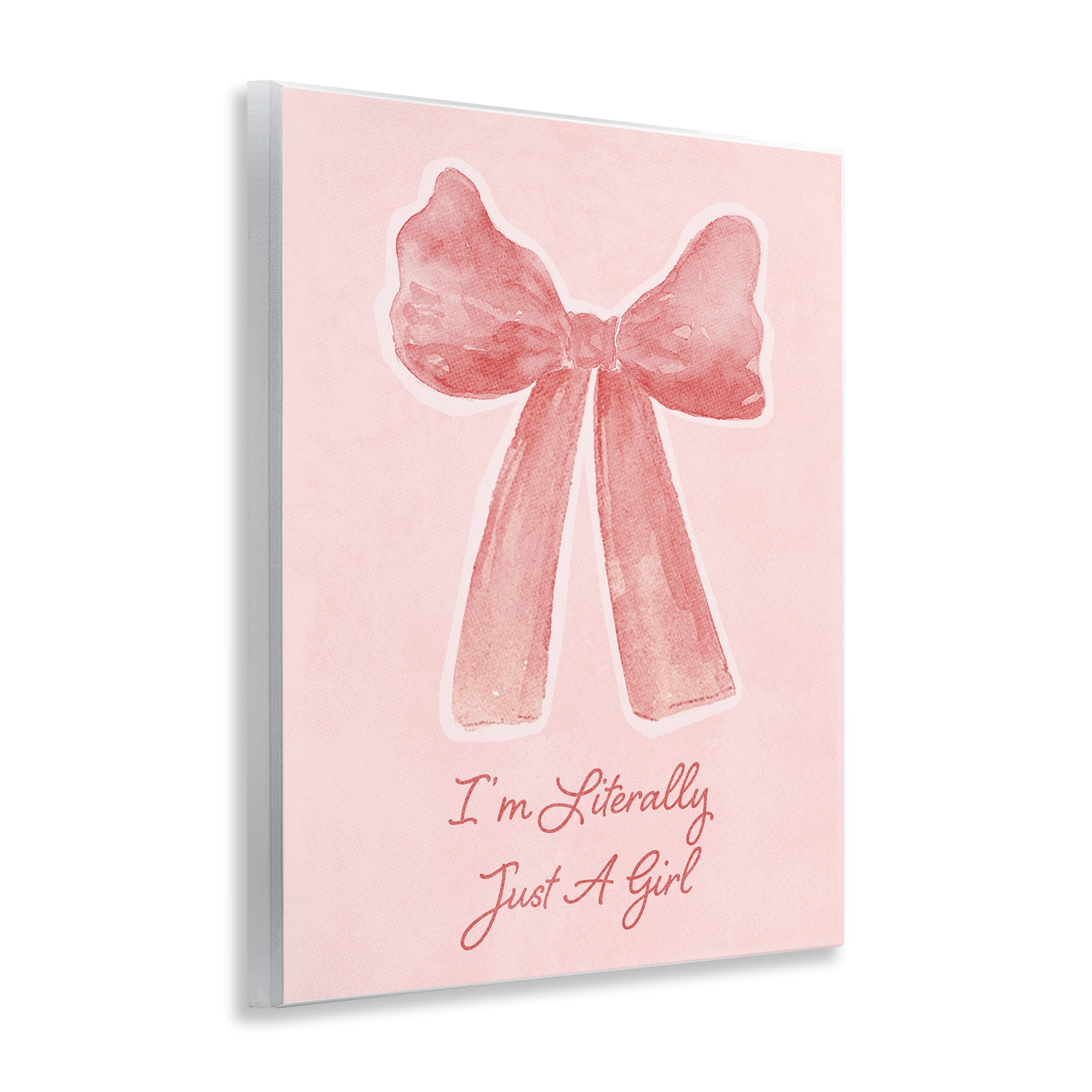 Stupell Industries Literally Just A Girl Wall Plaque Art, design by Lucille Price