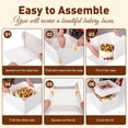 thumbnail image 6 of 30Pcs Cake Boxes, 10x10x8 Inch Tall Bakery Boxes with Windows, Disposable Cakes Transport Containers with Lids for Cakes,Pie,Cupcakes, Pastry, Birthday, Wedding, Mother's Day, 6 of 14
