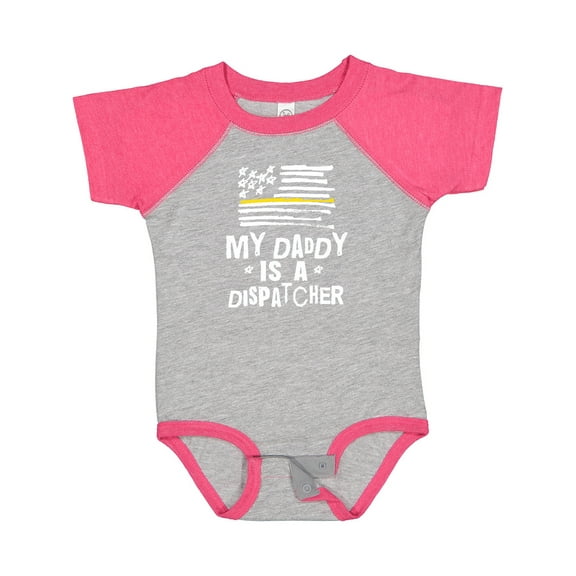 Inktastic My Dad is a Dispatcher Emergency Services Boys or Girls Baby Bodysuit