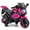 Pink, variant on Costway 6V Kids Motorcycle with Music, Horn, Detachable Training Wheels & LED Headlights White