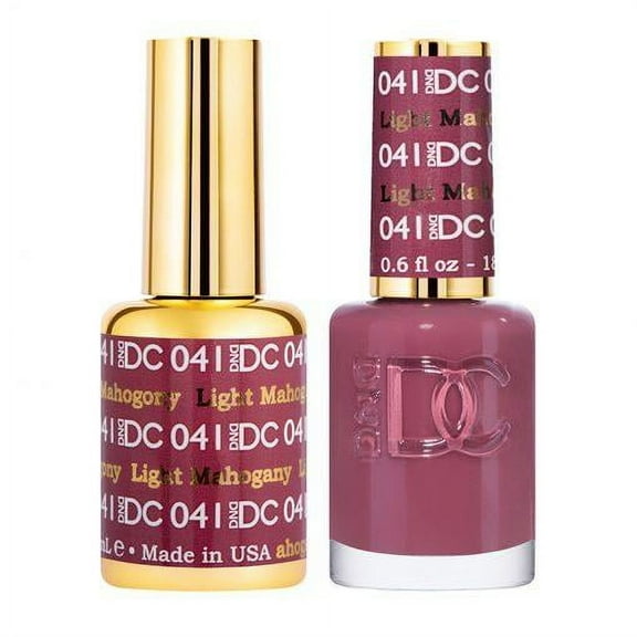DND DC 041 Light Mahogany Gel & Matching Polish Set - DND DC Gel & Lacquer