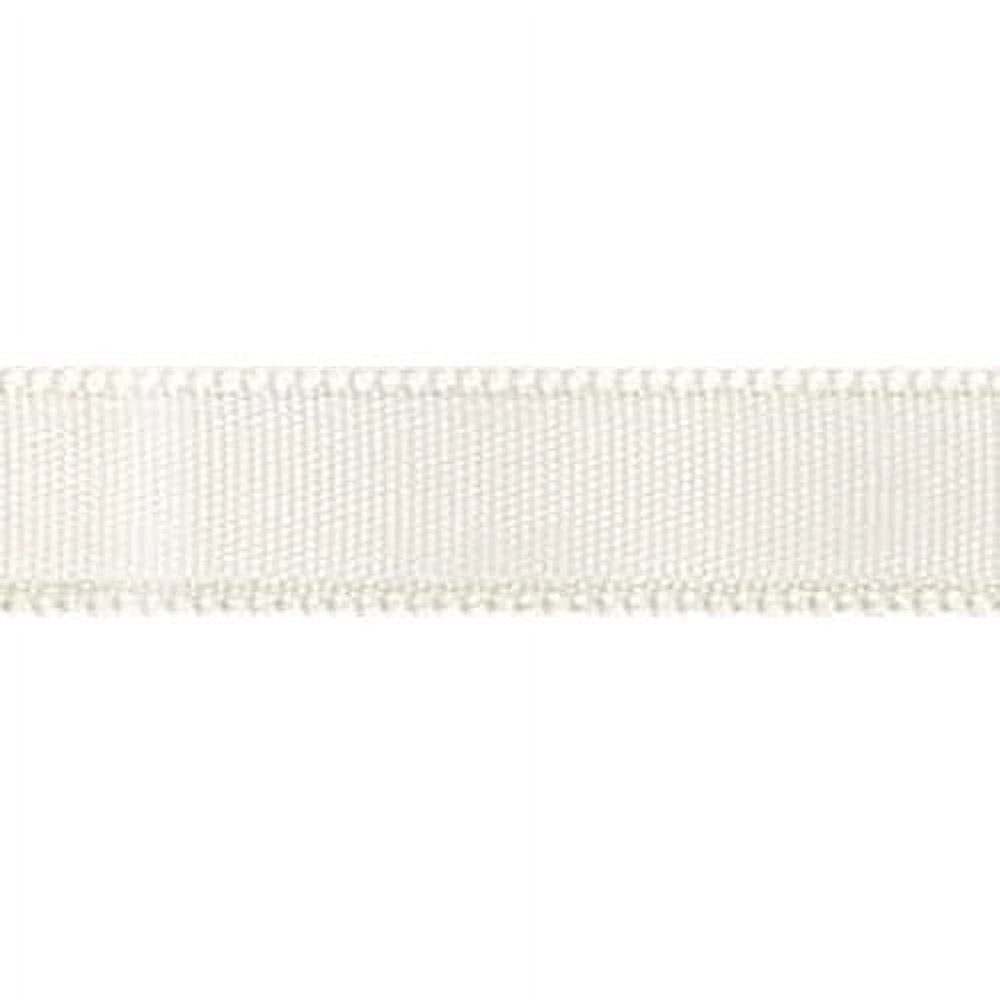 (3 pack) Offray Ribbon, Antique White 1 1/2 inch Single Face Satin Polyester Ribbon, 12 feet
