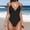 Black, variant on GZWYHT Womens Swimsuits One Piece Swimsuit Women Women's Crisscross Back Ruched Swimsuit V Neck High Cut Thin Straps Bathing Suit Swimsuits for Curvy Women Bathing Suit for Women Dark Blue XL