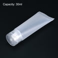 thumbnail image 3 of Unique Bargains 30ml Squeeze Tube, 1 Pack Empty Cosmetic Tubes Plastic with Flip Lid for Travel Household, Translucent Frosted, 3 of 5