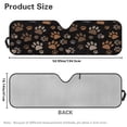 thumbnail image 7 of Uorisanigo Windshield Sun Shade for Jeep Wrangler TJ JK JKU JL JLU, Aluminum Foil Film Cute Dog Paw Print Car Winshied Sunshade, Effectively Blocking Heat and UV Rays, Easy to Install, 7 of 7