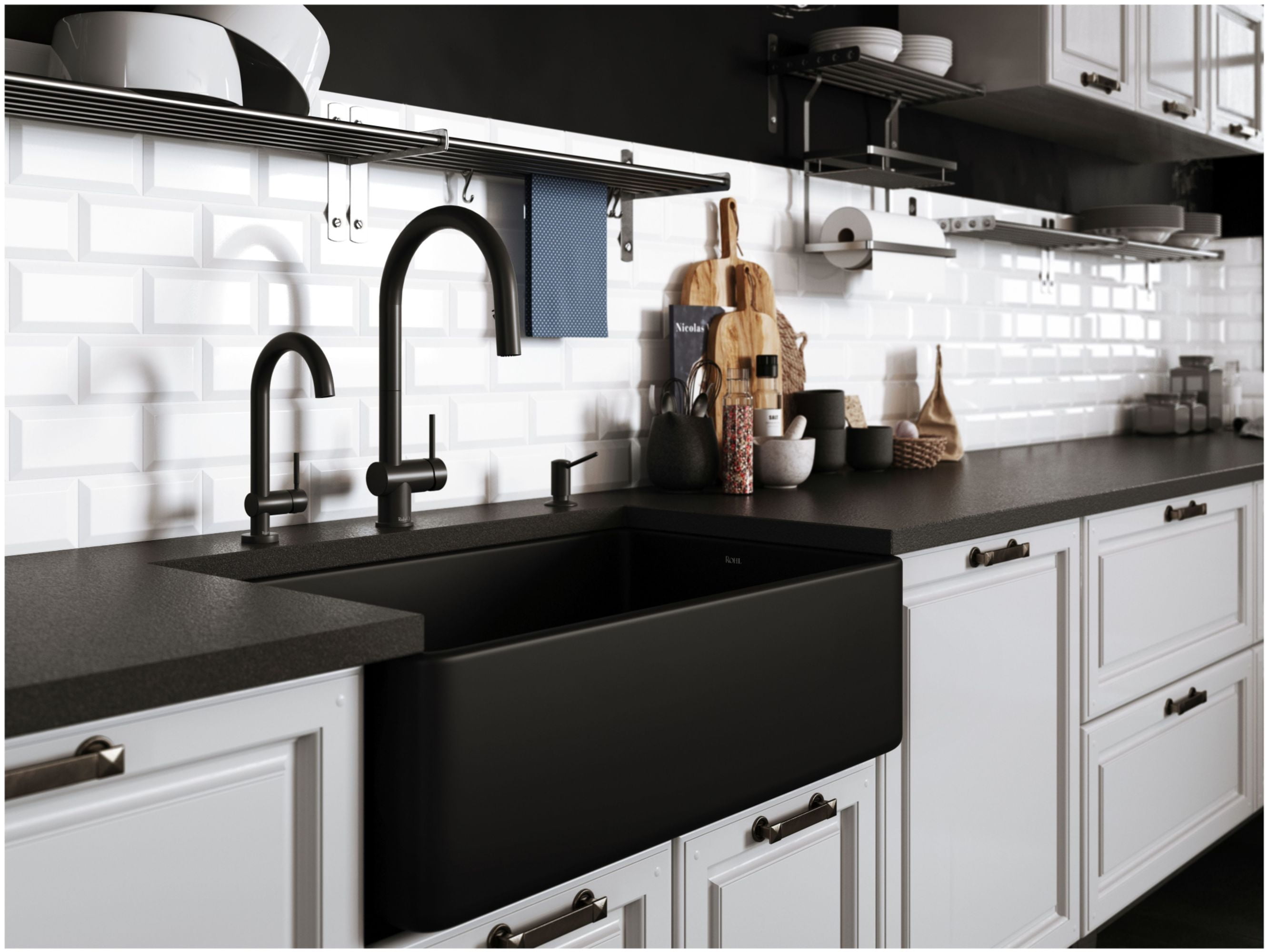 Riobel Az201 Azure 1.5 GPM Single Hole Pull Down Kitchen Faucet - Gold