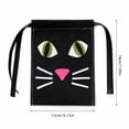 thumbnail image 3 of Halloween Felt Treat Bags 5x7 Inch, Pumpkin Ghost Cat Goodie Bags with Drawstrings for Trick or Treat Candy Party Favors (Saffron), 3 of 5