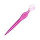 thumbnail image 2 of Qarigey Herramienta de maquillaje Afeitadora facial Plantilla de cejas conveniente Rosa transparente Type1 NO1, 2 of 6