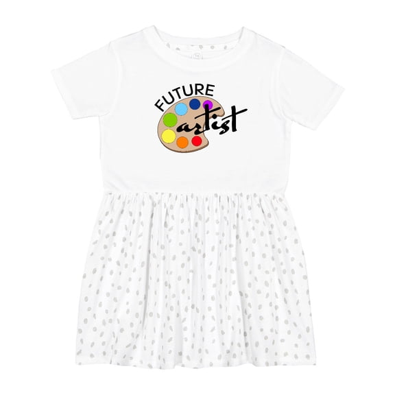 Inktastic Future Artist with Paints Girls Toddler Dress