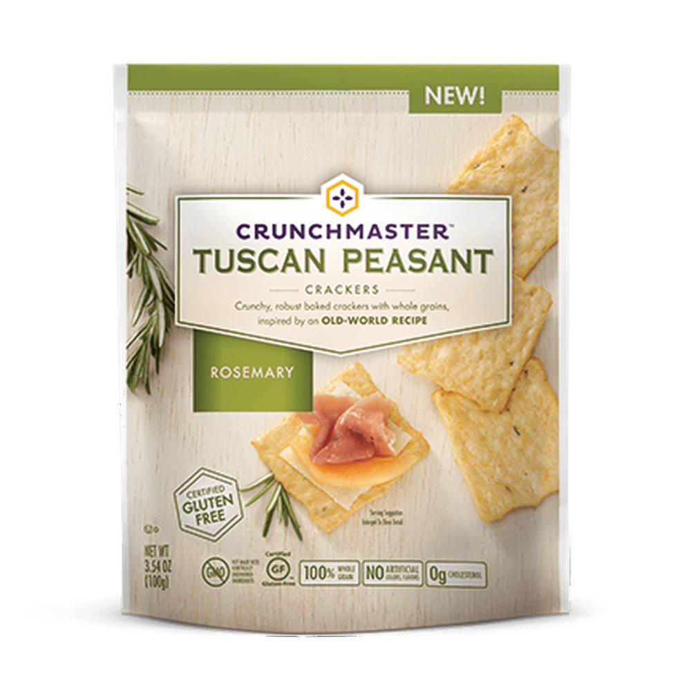 Crunchmaster Tuscan Rosemary Cracker, 3.54 OZ (Pack of 12) Walmart