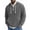 Gray, variant on fatyb Men's Quarter Zip Corduroy Hoodies Long Sleeve Casual Drawstring Hooded Pullover Tops with Pocket