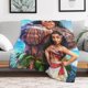 thumbnail image 5 of Manta de dibujos animados de Moana, suave y acogedora manta de franela de felpa para todas las estaciones para niños y niñas, manta de vellón cálida y ligera para cama, sofá o viaje, 80 x 60 pulgadas, 5 of 7